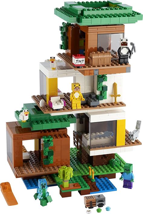 Buy Lego Minecraft The Modern Treehouse 21174 Giant Treehouse Building