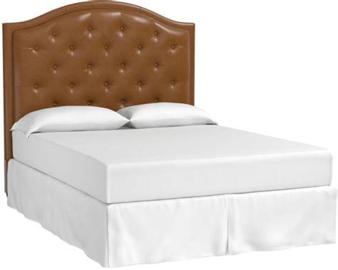 Bassett® Furniture Custom Upholstered Beds Vienna Arched Queen Leather Headboard Woods Furniture
