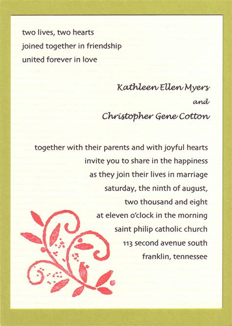 I want invite my friends,relatives and higer offer to my marriage party kindly give me some model letter. 20 Popular Wedding Invitation Wording & DIY Templates ...
