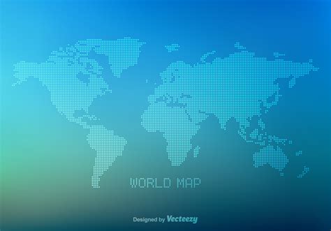 Free Vector Dotted World Map Download Free Vector Art Stock Graphics