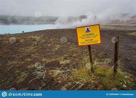 Geothermal Blue Lake In Iceland Stock Image Image Of Blue Lava