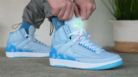 300 Light Up Shoes Air Jordan 2 J Balvin Review And On Feet Youtube
