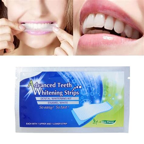 21bag Advanced 3d Teeth Whitening Strips Oral Hygiene Care Bright White Dental Bleaching Whiter