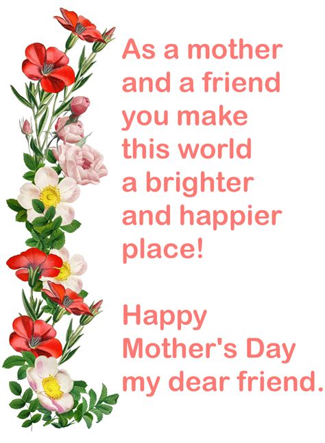 Happy Mothers Day My Friend Greetings