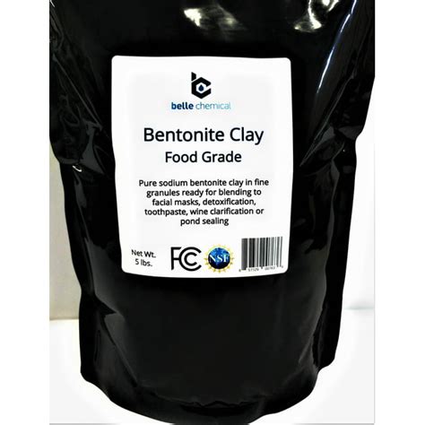 Food Grade Sodium Bentonite Clay 5 Pounds