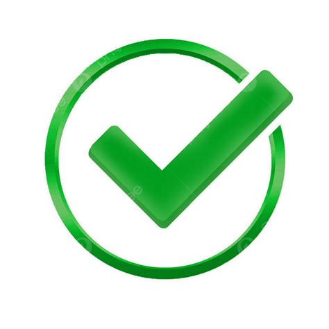 Green Check Mark Circle Icons Illustrations Transparent Checkmark Clip