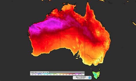 Australia Posts Southern Hemispheres Highest Temperature Of 2021