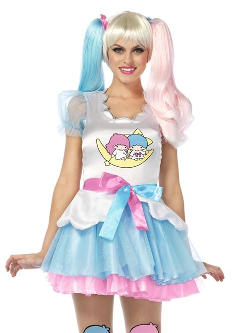halloweeen club costume superstore hello kitty little twin stars dress adult womens costume