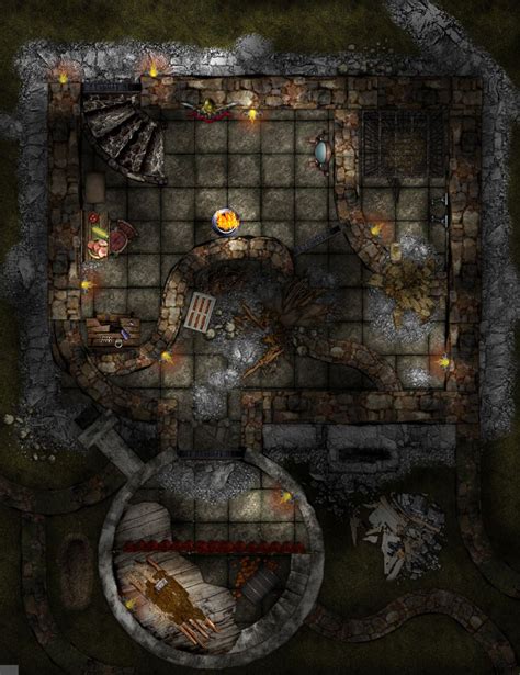 Dungeon Tiles Dungeon Maps Dungeons And Dragons Homebrew D D