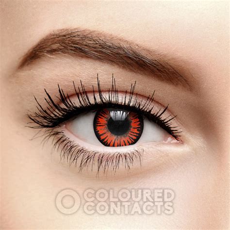 Orange Twilight Star Coloured Contacts Daily Theatrical Vampire Lens