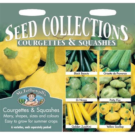 Courgettes And Summer Squashes Seed Collection Mr Fothergills Bridgend Garden Centre