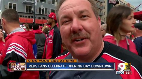 Reds Fans Celebrate Opening Day Youtube