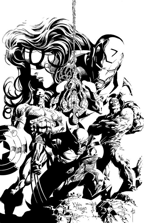 The New Avengers Inked By Wascawwywabbit On Deviantart
