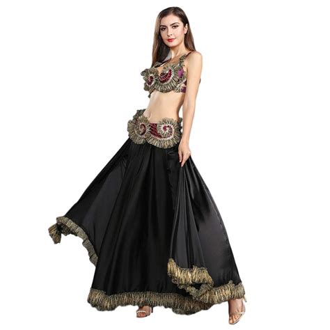 Buy Royal Smeela Belly Dance Costume Belly Dance Bra Belt Belly Dancing Skirt Long Tribal
