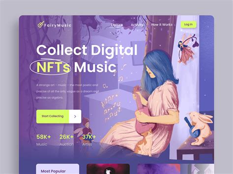Fairy Music Music Nft Marketplace On Behance
