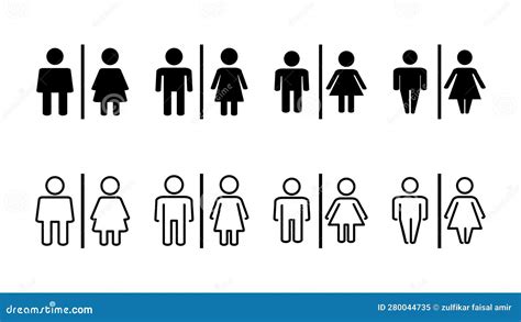 Toilet Icon Restrooms Icon Vector Bathroom Sign Wc Lavatory Stock