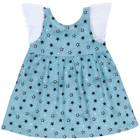 Maricruz Moda Infantil Girls Aqua Green Star Print Dress And White Tulle