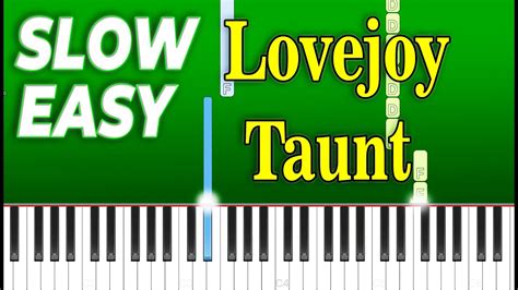 Lovejoy Wilbur Soot Taunt Slow Easy Piano Tutorial Youtube
