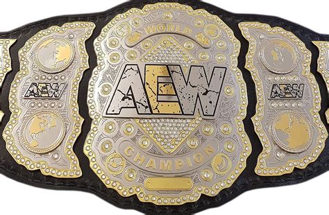 Aew World Heavyweight Championship Belt Dual Gold Plated Uk