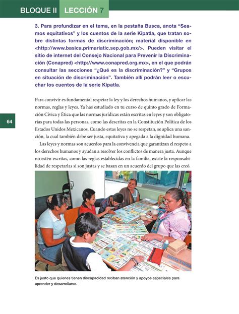 Formación cívica y ética grado 6° libro de primaria. Formación Cívica y Ética Sexto grado 2016-2017 - Online - Libros de Texto Online