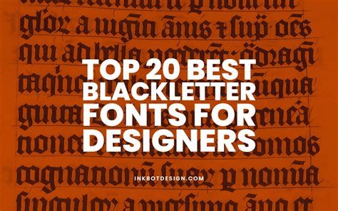 Top 20 Best Blackletter Fonts For Designers In 2024