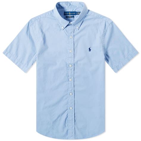 Polo Ralph Lauren Short Sleeve Garment Dyed Button Down Shirt Polo