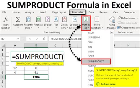 Sumproduct Formula In Excel Laptrinhx