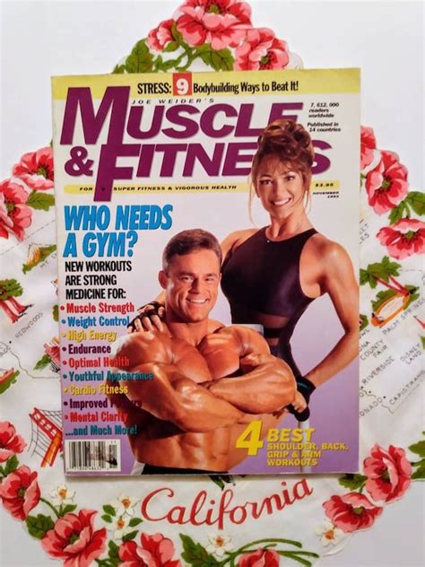 Vintage Muscle Fitness Magazine Bodybuilding Magazine Etsy