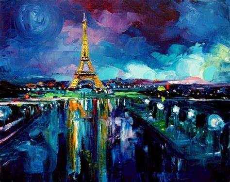 Creative Art And Artworks Art Eiffel Tower Print Painting
