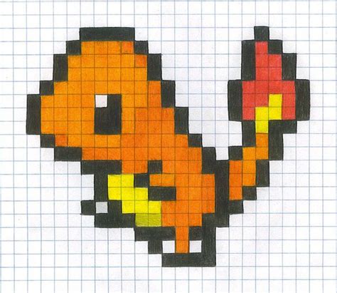 10 pokemon pixel art templates. pixel art pokemon facile
