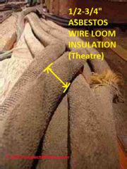 Asbestos was more often used in a spray form (sprayed on concrete) or wrapped around pipes/ducts to insulate them. History of Old electrical wiring identification: photo guide