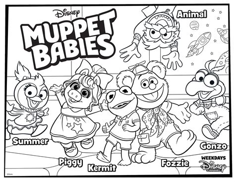 Dibujos De Muppet Babies Para Colorear Pintar E Imprimir