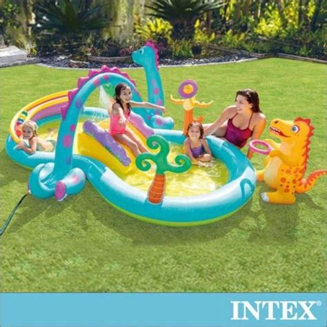 jual intex intex dinosaur amusement park large paddling pool 57135 di seller pchomesea