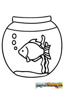 fish bowl coloring   designlooter