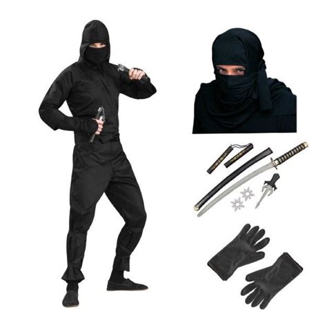 Tuck a black turtleneck into a pair of black cargo pants. 10 Quick and Easy Halloween Costume Ideas - HalloweenCostumes.com Blog | Diy ninja costume, Easy ...