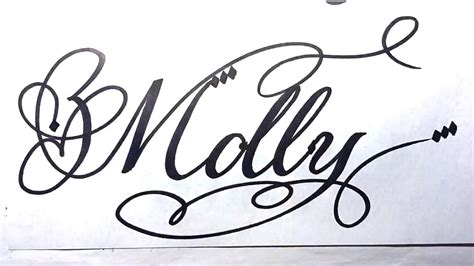 Molly Name Signature Calligraphy Status Moderncalligraphy Cursive