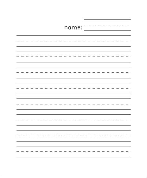 Blank Lined Paper Template Business