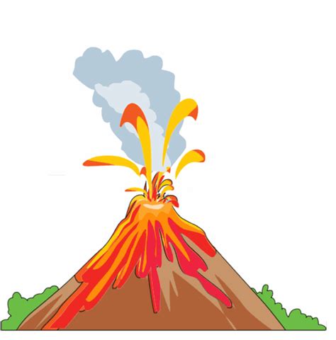 Cartoon Volcanic Eruption Gif Clip Art Library