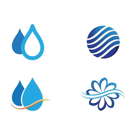 Logotipo De Forma Redonda Aislada Logotipo De Color Azul Imagen De Agua