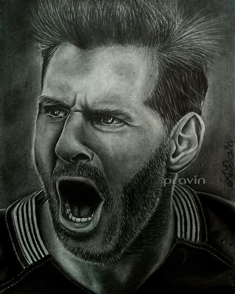 Lionel Messi Portrait Pencil Drawing Pencil Art Art Pencil Drawings
