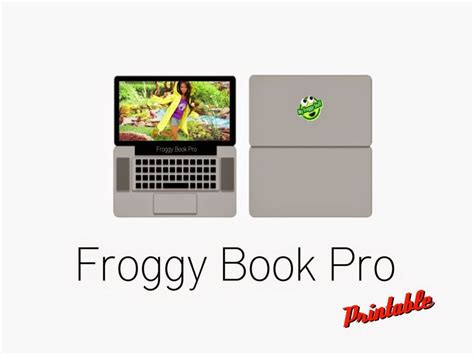 My Froggy Stuff S Printable Laptop Called The Froggy Book Pro Barbie