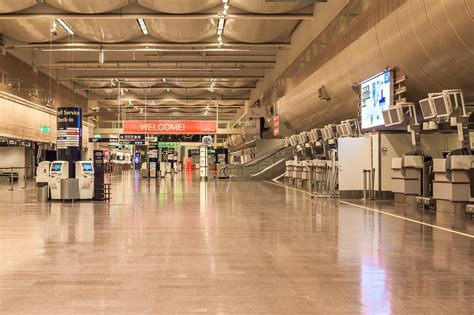 Stockholm Arlanda Airport En Internationell Flygplats Med Ett Stort
