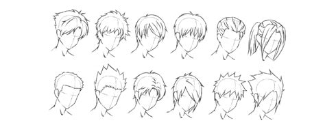 Tipos De Cabelos De Animes Masculinos Como Desenhar Cabelo De Anime