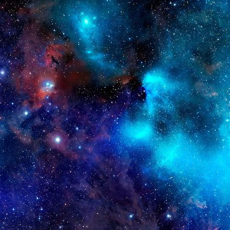 Blue And Red Nebula Digital Wallpaper Universe Galaxy Space Stars