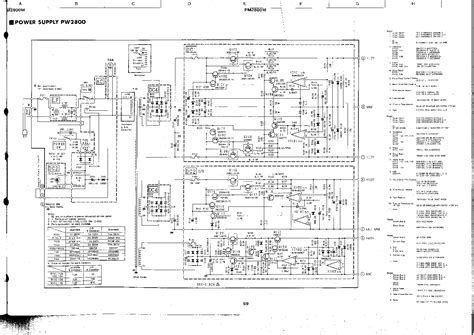 Yamaha M2800m Pw2800 Schematic Service Manual Download Schematics