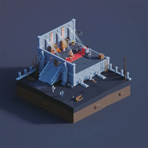 Low Poly Worlds Behance