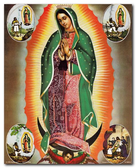 buy wall decor picture virgin mary our lady of guadalupe mexican la virgen de art print 16x20