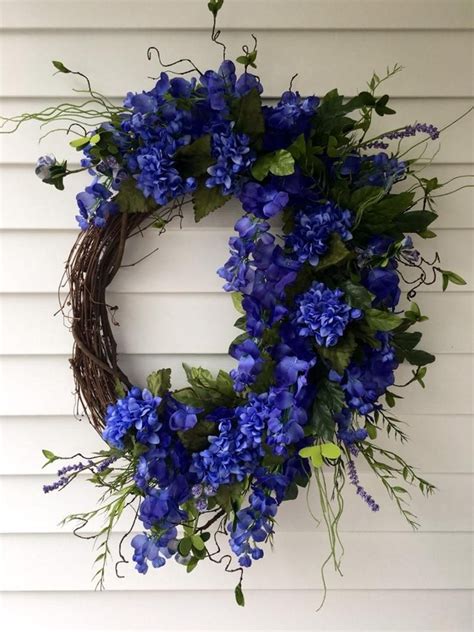 Purple Wreath Summer Wreath Door Wreath Wisteria Wreath Front Door