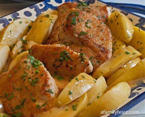 Drumstick, thigh, or even breast. Chicken and Apples in Honey Mustard Sauce - A Family Feast®