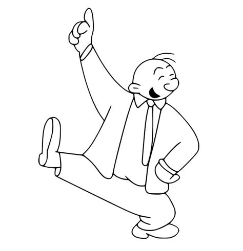 J Wellington Wimpy From Popeye Coloring Page Free Printable Coloring